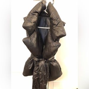 NWOT Norma Kamali XS/S Black Sleeping Bag Vest Gilet